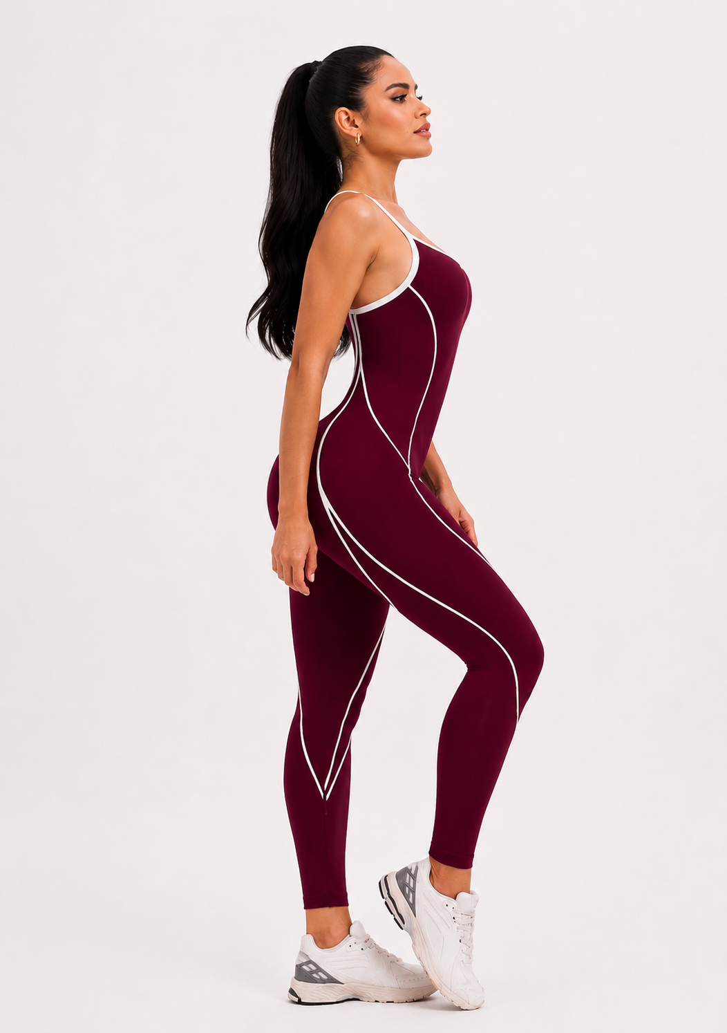 ‘Enterizo Push Up, Sport con tirantes, Sin costuras, Líneas