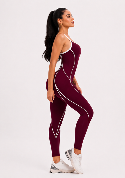 ‘Enterizo Push Up, Sport con tirantes, Sin costuras, Líneas