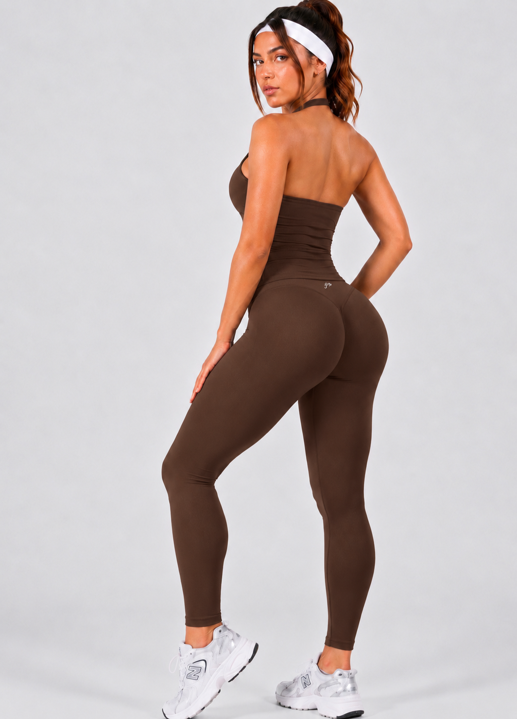 Conjunto Sculpt Halter, Push Up, Leggins y Tank top Premium
