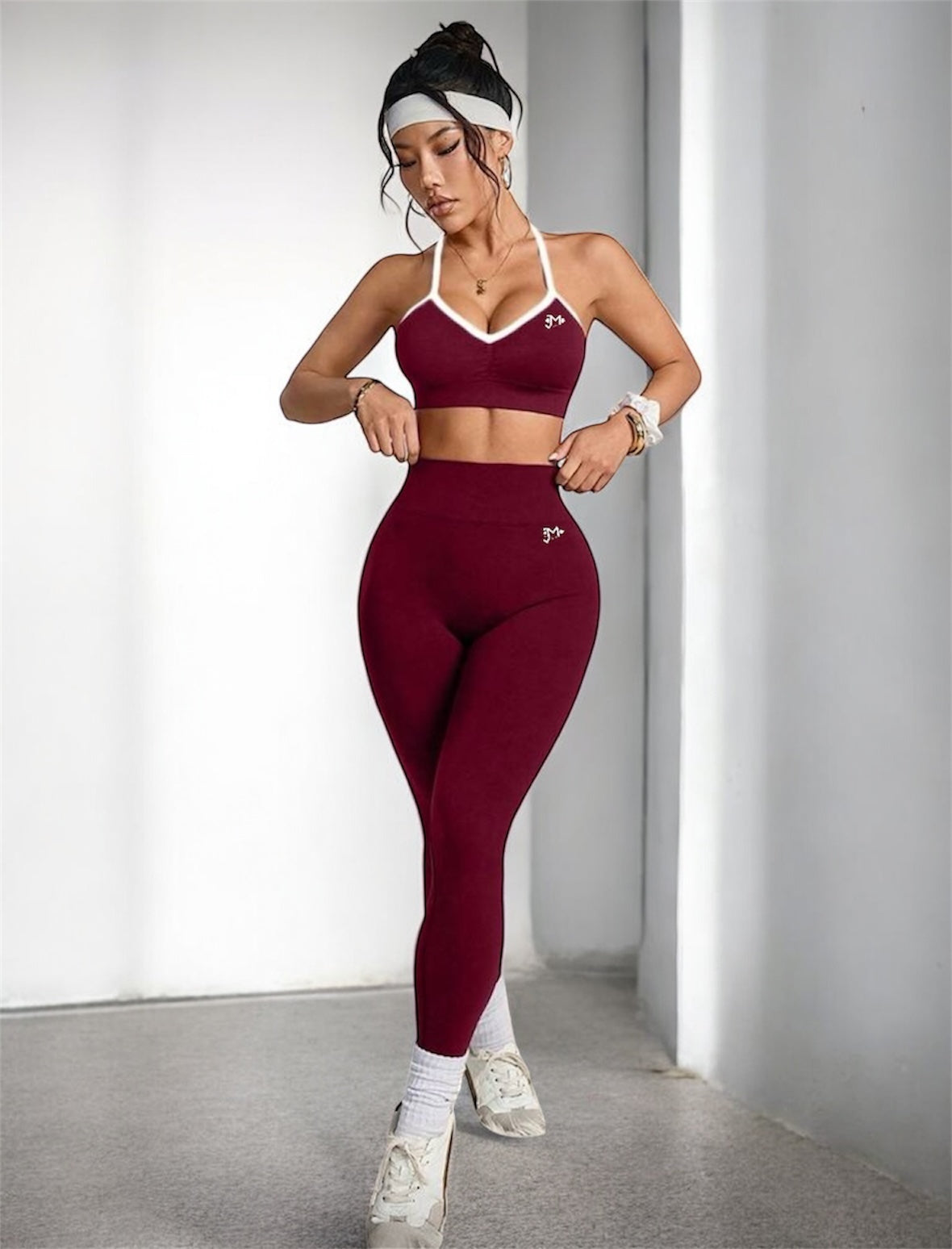 Conjunto Push Up, Top y Leggins Sin costuras, Premium