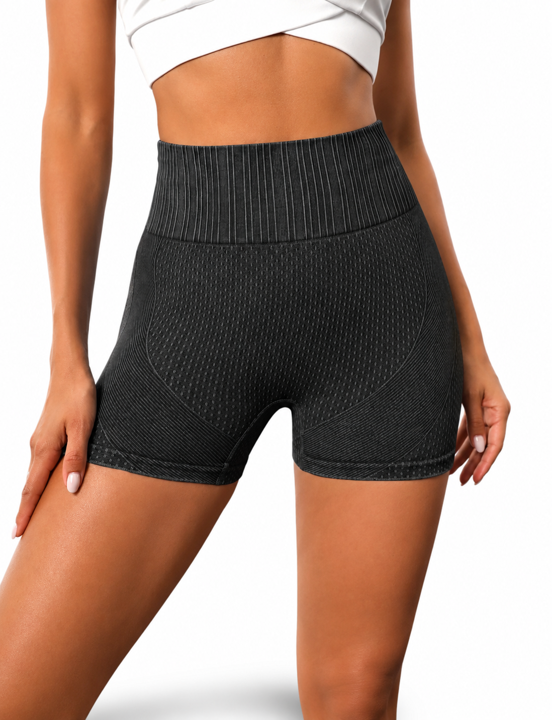 Short Push Up Seamless Efecto Mezclilla deslavado