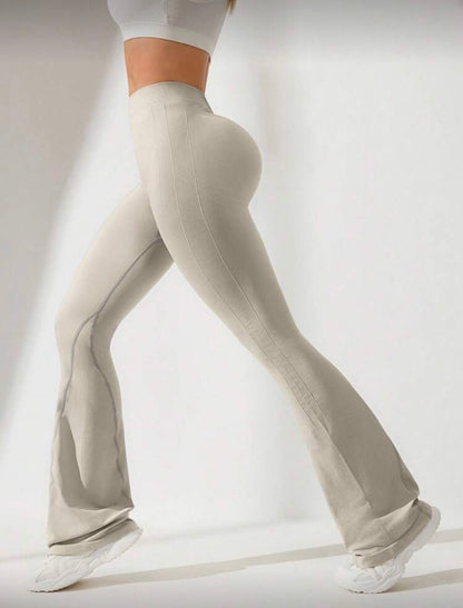 Leggins corte V, Acampanado, Push Up, Sin costuras