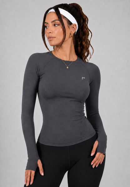 Playera Deportiva Manga Larga | Compresión, Sin Costuras y Stretch 4-Way