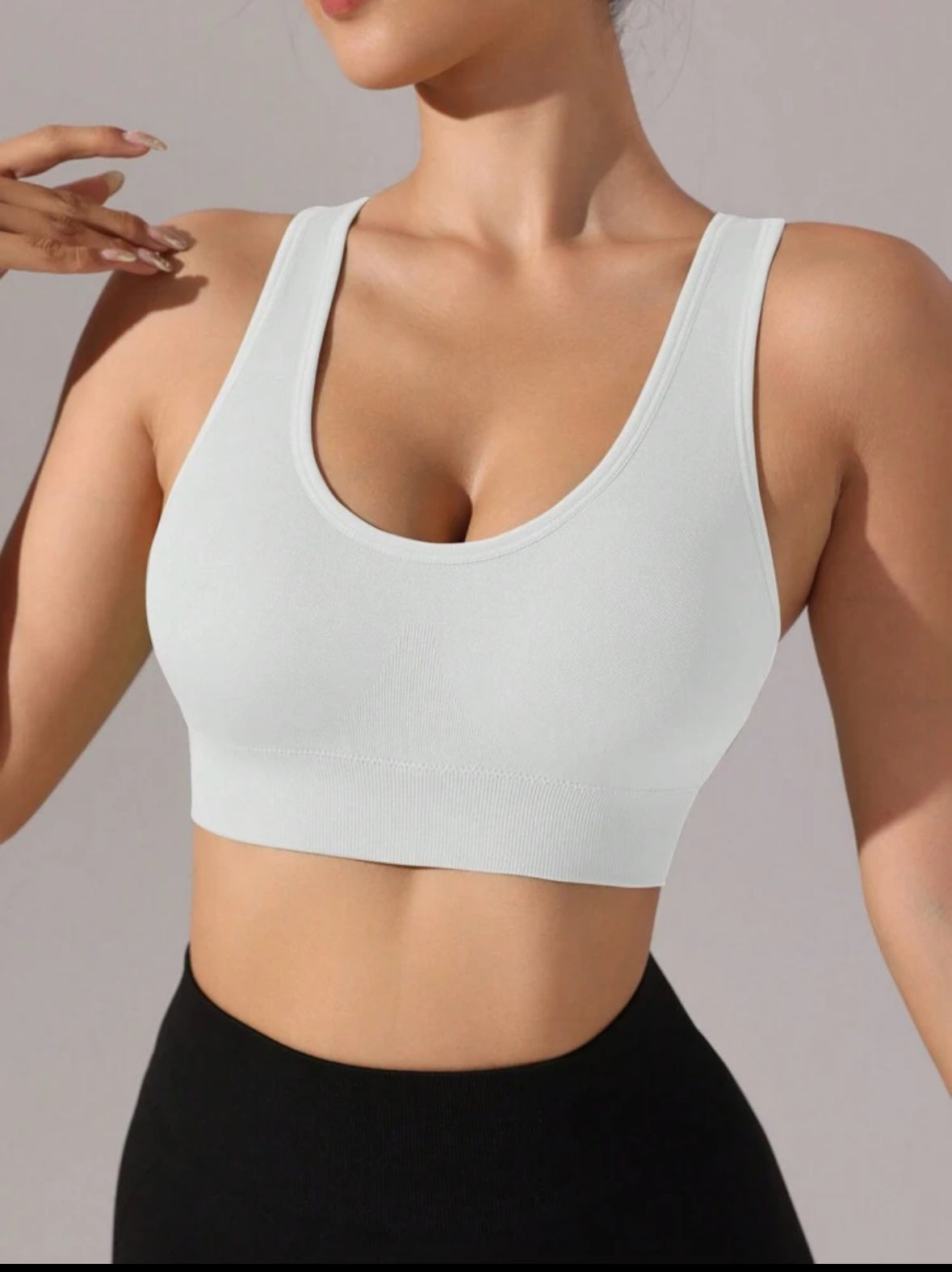 Top deportivo, sin costuras, liso , JMsports