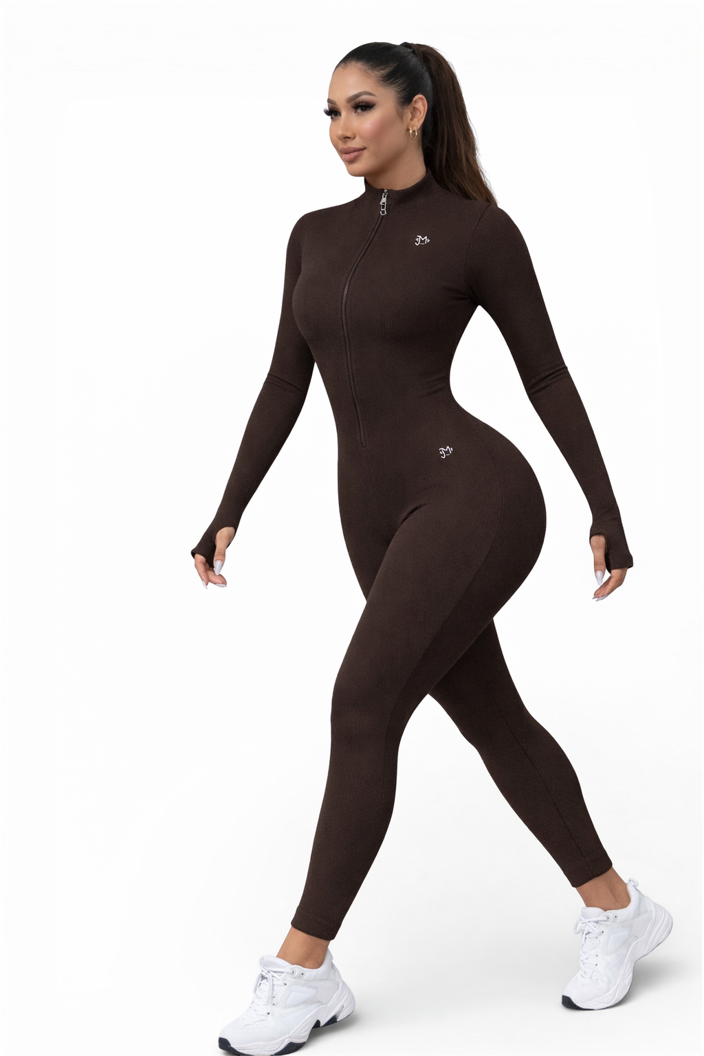 Enterizo Push Up, Sin costuras, Manga larga, Premium