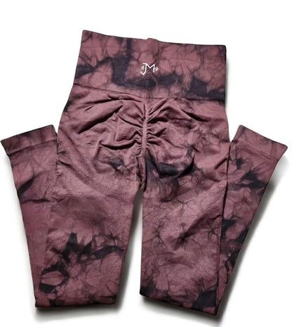 Leggins Moka , Push Up, Sin costuras, Tie Dye, Premium.