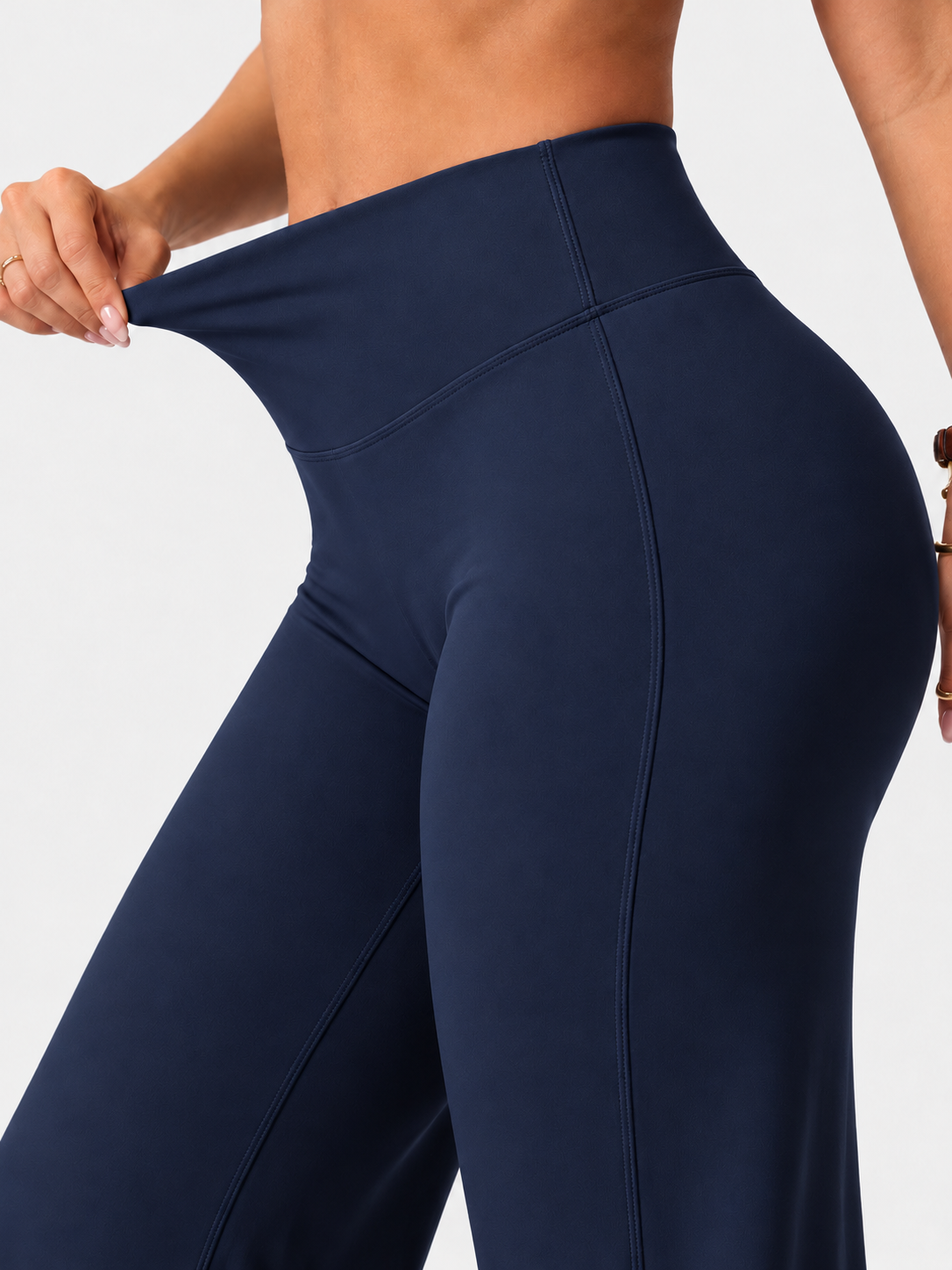 Leggings Sculpt Flar, Tono Liso, Sin costuras