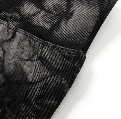 Leggin Push Up, Tie Dye, Gris oscuro, Premium.