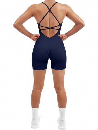 Enterizo Short Push Up, Sin costuras, Premium