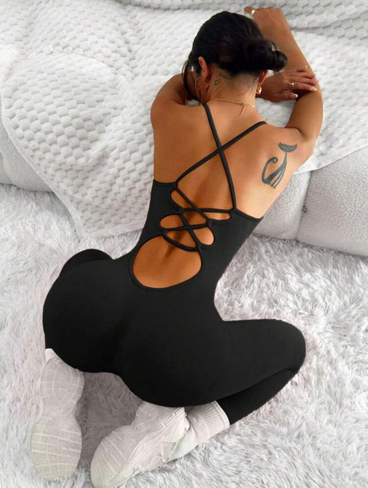 ‘Enterizo Push Up, Sin costuras, Espalda líneas cruzadas