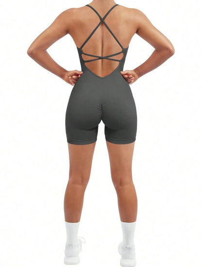 Enterizo Short Push Up, Sin costuras, Premium