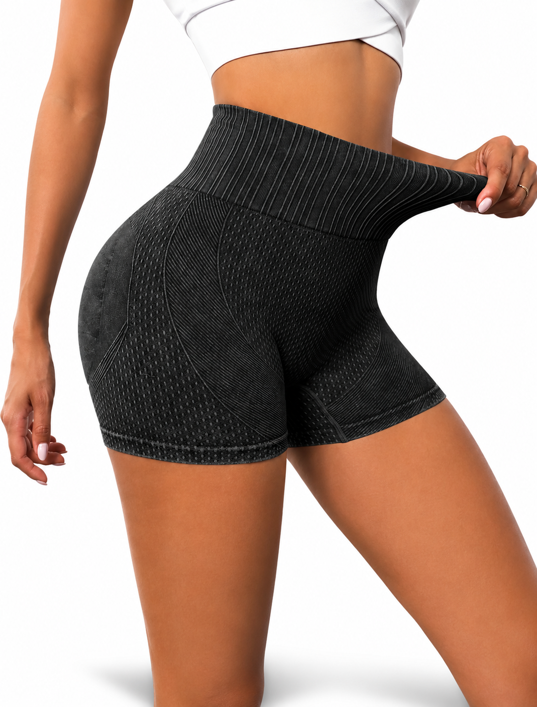 Short Push Up Seamless Efecto Mezclilla deslavado