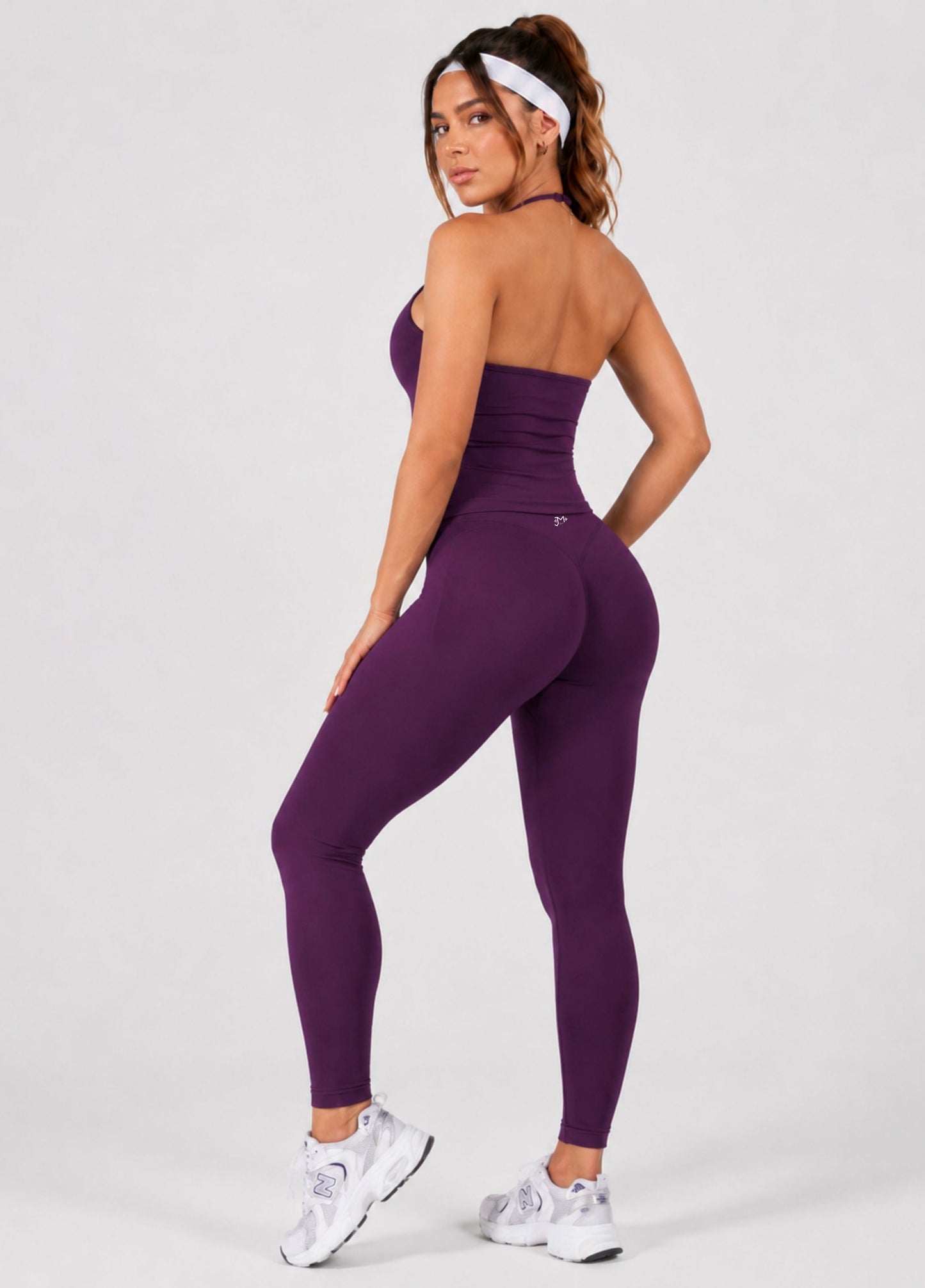 Conjunto Sculpt Halter, Push Up, Leggins y Tank top Premium
