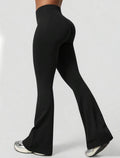 Leggings Push Up Premium Acampanado – Moldeadores, Tono Liso, Sin costuras