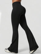 Leggings Push Up Premium Acampanado – Moldeadores, Tono Liso, Sin costuras