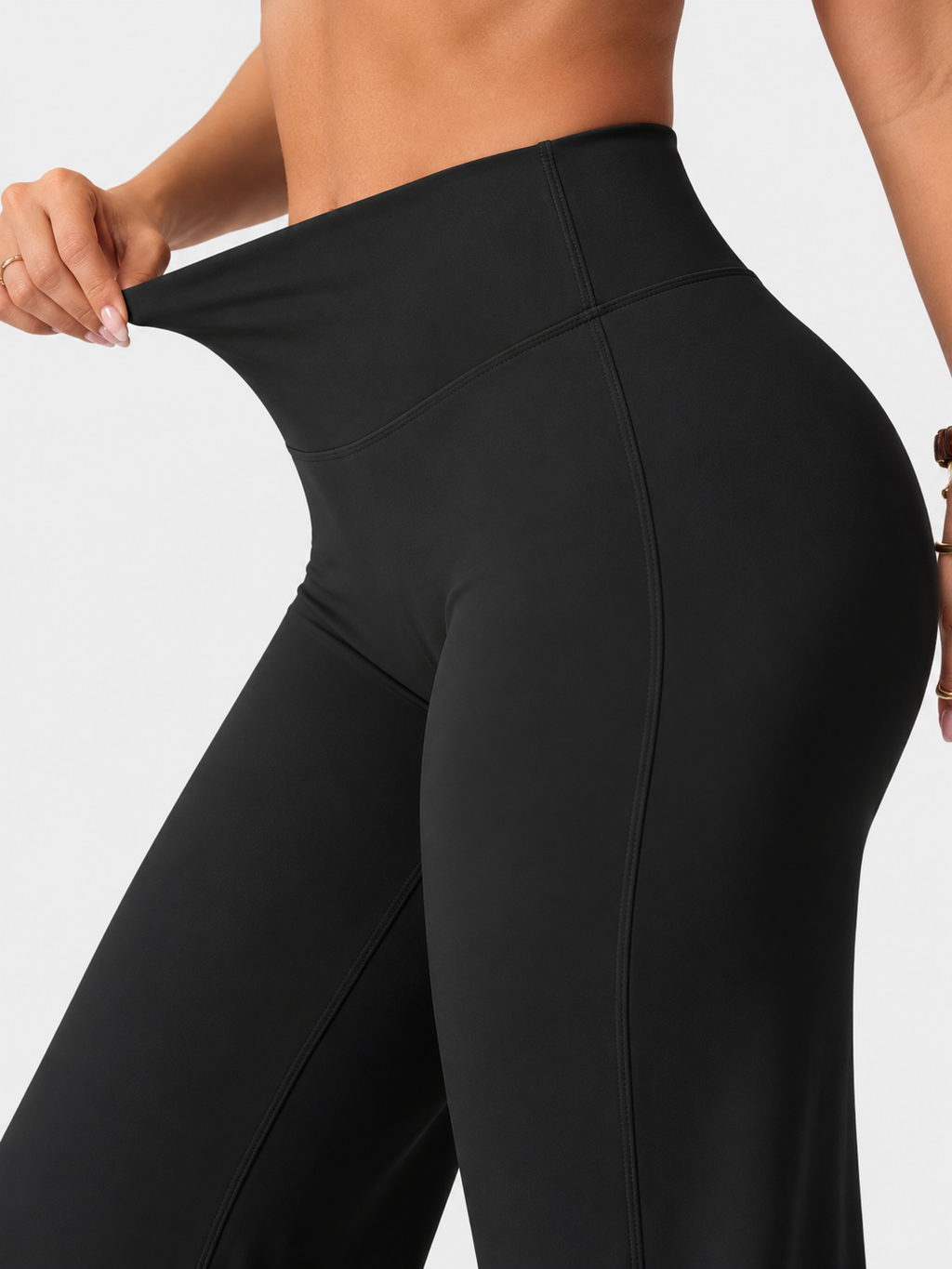 Leggings Sculpt Flar, Tono Liso, Sin costuras