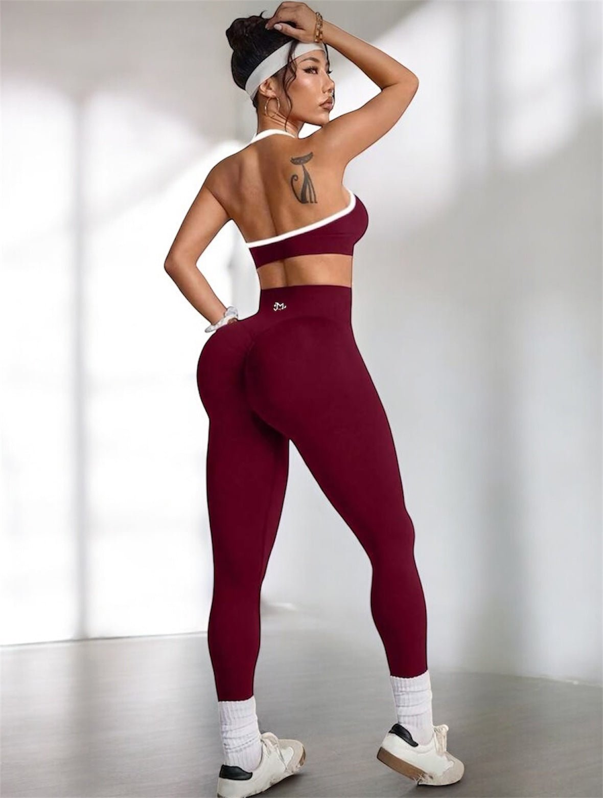 Conjunto Push Up, Top y Leggins Sin costuras, Premium