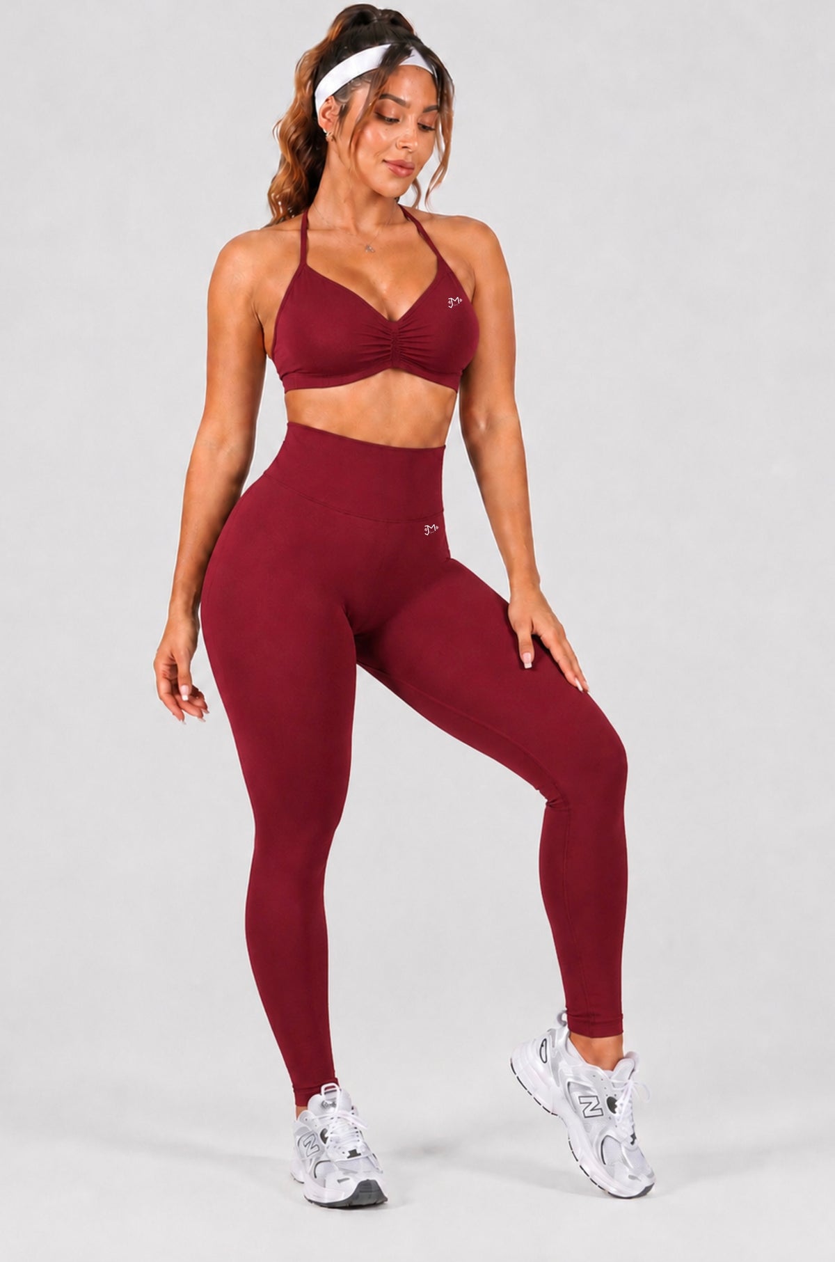 Conjunto Push Up, PREMIUM, Top y Leggins Sin costuras, tono Liso