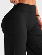 Leggings Sculpt Flar, Tono Liso, Sin costuras