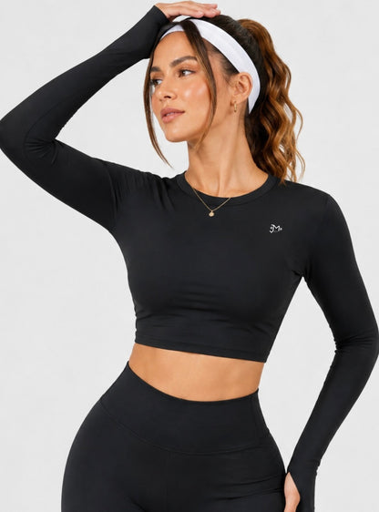 Playera Deportiva Manga Larga Espalda Abierta | JMSports