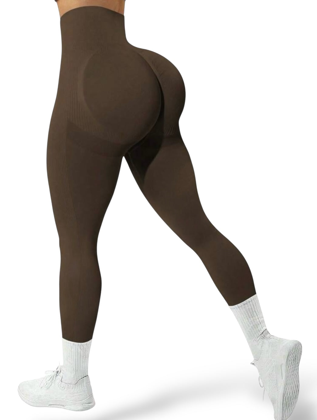 Leggins Deportivos, Push Up, Sin Costuras, Tono liso