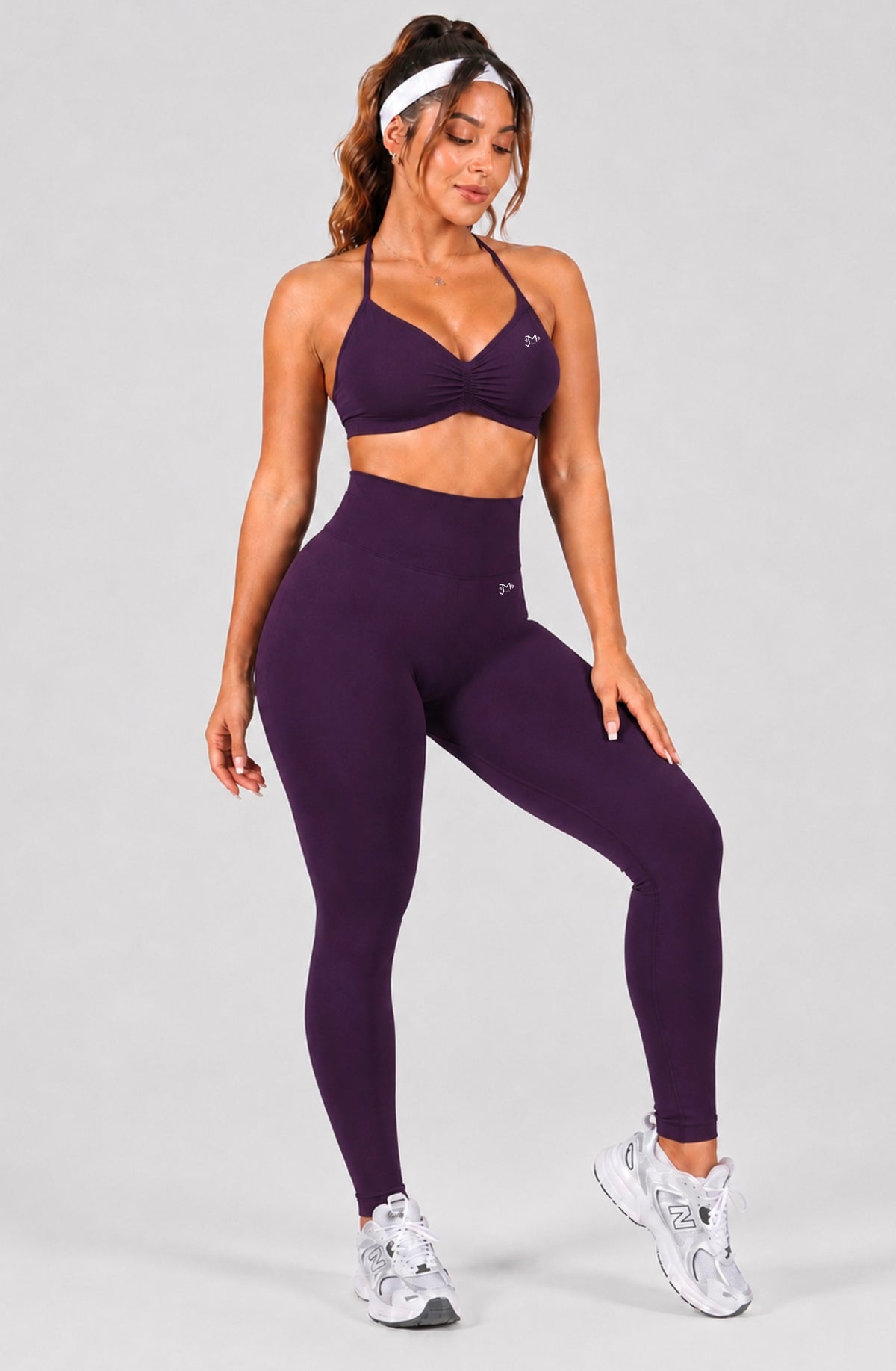 Conjunto Push Up, PREMIUM, Top y Leggins Sin costuras, tono Liso