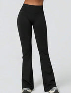Leggings Push Up Premium Acampanado – Moldeadores, Tono Liso, Sin costuras
