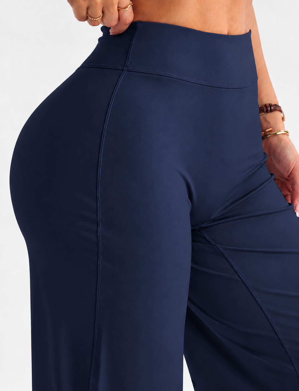Leggings Sculpt Flar, Tono Liso, Sin costuras