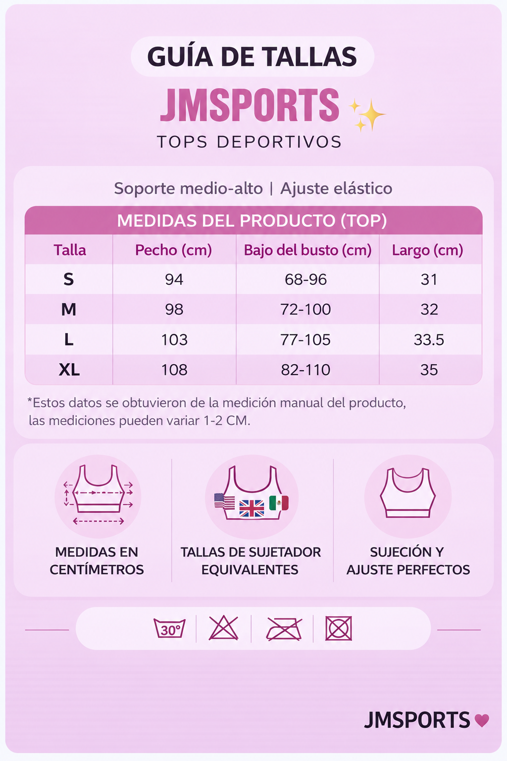 Guía de tallas