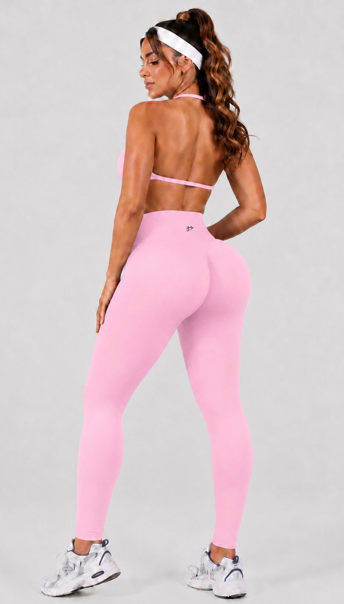 Conjunto Push Up, PREMIUM, Top y Leggins Sin costuras, tono Liso
