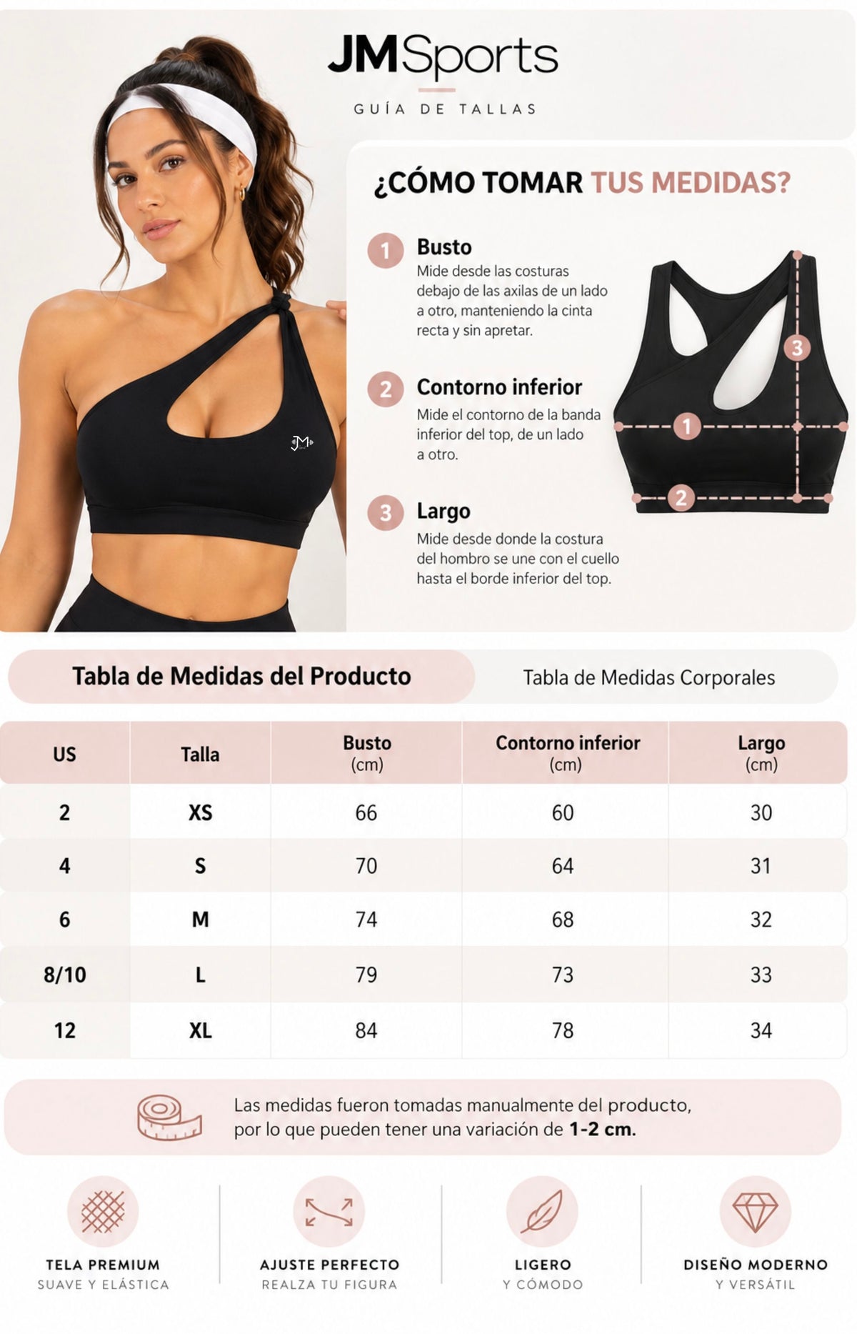 Top deportivo, Cruzado lateral, JMsports