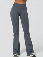 Leggings Push Up Premium Acampanado – Moldeadores, Tono Liso, Sin costuras