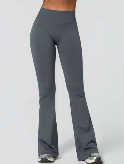 Leggings Push Up Premium Acampanado – Moldeadores, Tono Liso, Sin costuras