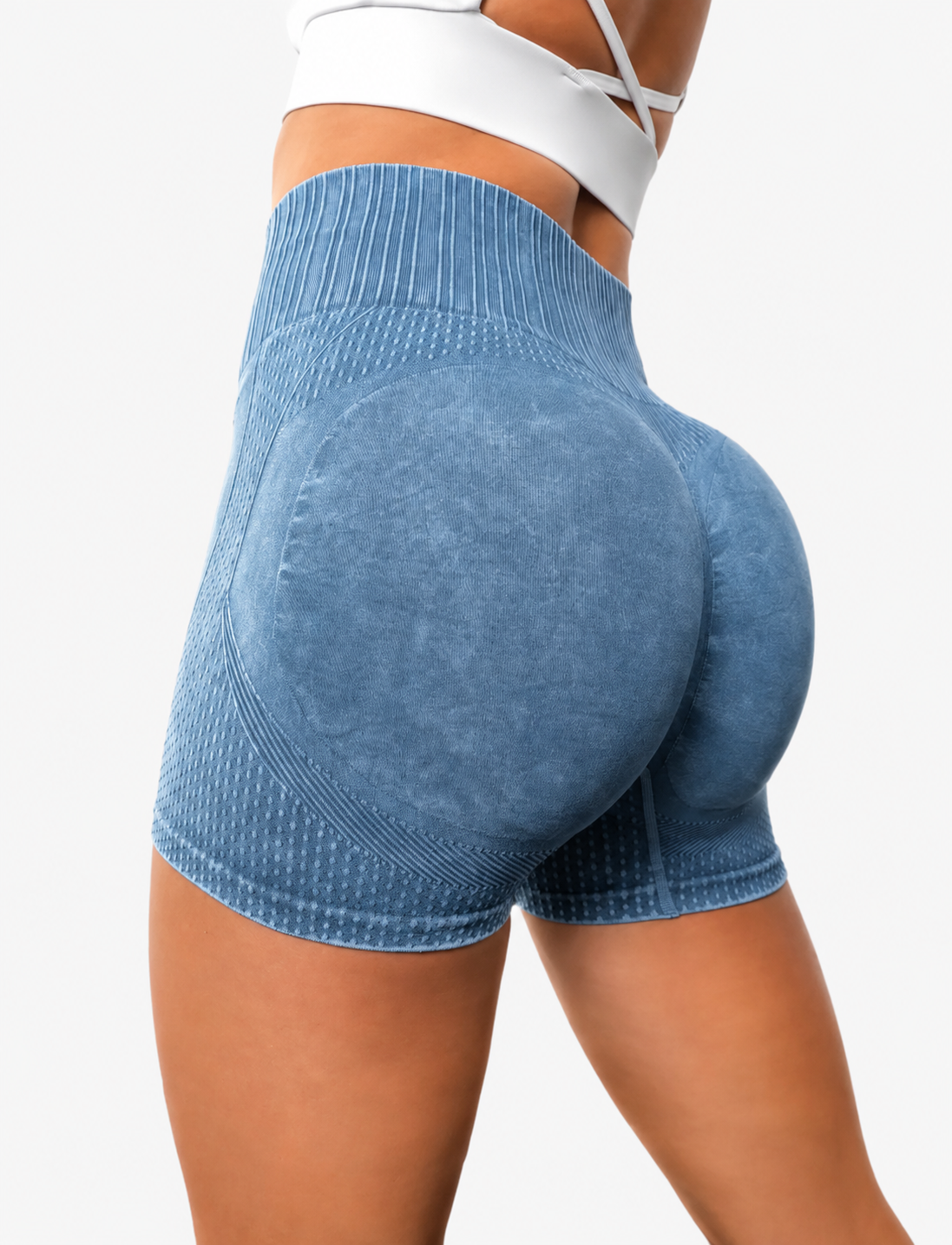 Short Push Up Seamless Efecto Mezclilla deslavado