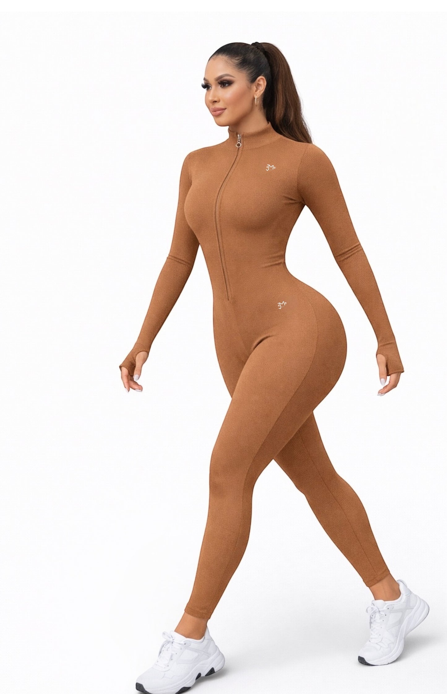 Enterizo Push Up, Sin costuras, Manga larga, Premium