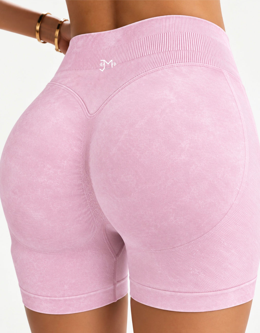 Short Push Up, Acid Wash, Sin costuras, Premium