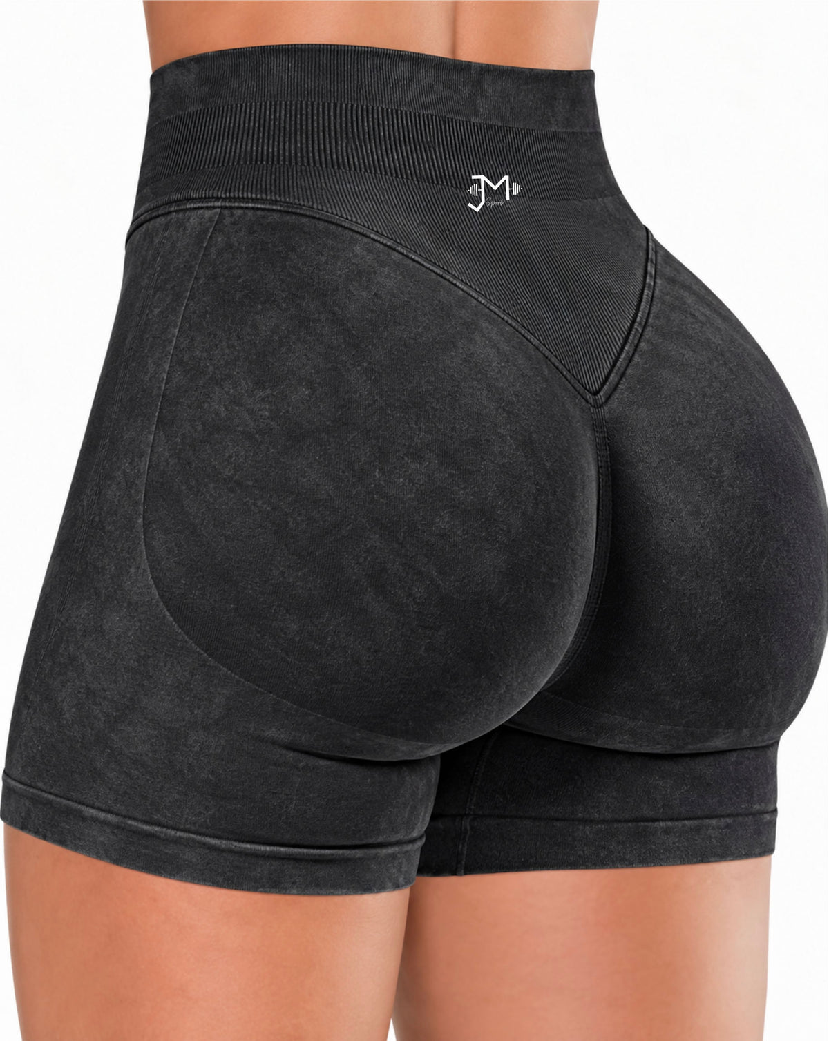 Short Push Up, Acid Wash, Sin costuras, Premium