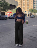 Leggings Sculpt Flar, Tono Liso, Sin costuras