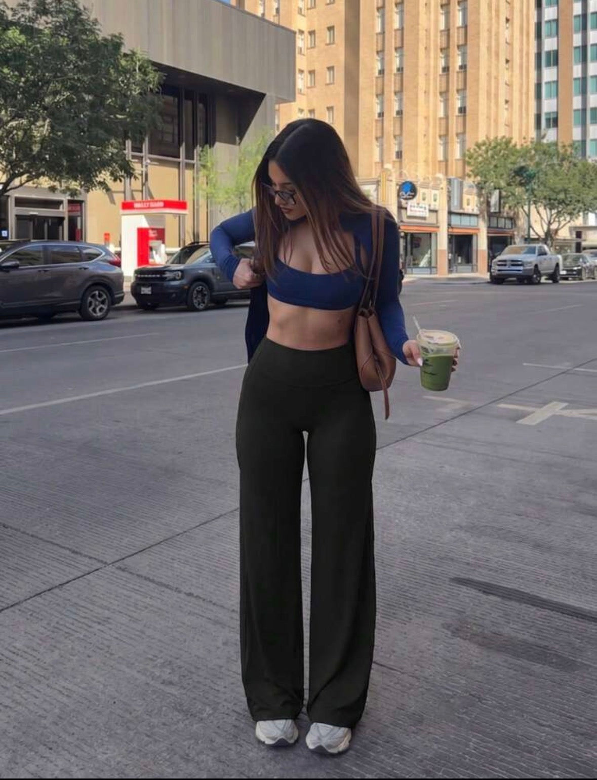 Leggings Sculpt Flar, Tono Liso, Sin costuras