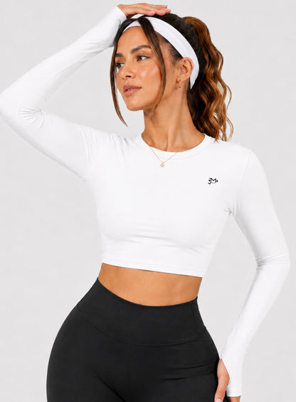 Playera Deportiva Manga Larga Espalda Abierta | JMSports