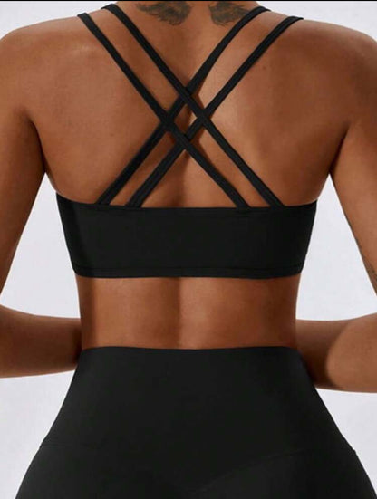 Top deportivo, sin costuras, Tono liso