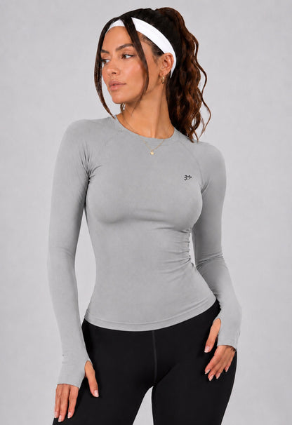 Playera Deportiva Manga Larga | Compresión, Sin Costuras y Stretch 4-Way