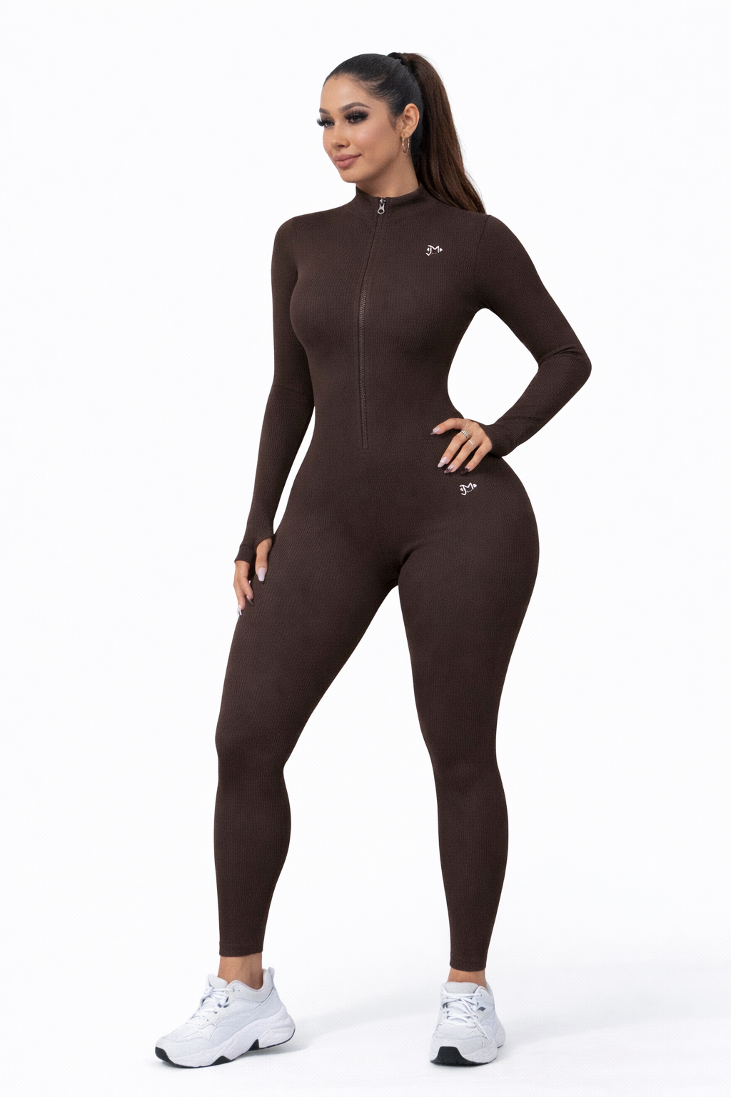 Enterizo Push Up, Sin costuras, Manga larga, Premium