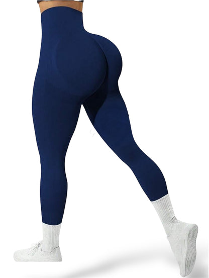 Leggings Deportivos Mujer Neteson | Cintura Alta Push Up | Bolsillos Laterales | Mallas Yoga Fitness Running | Opacos